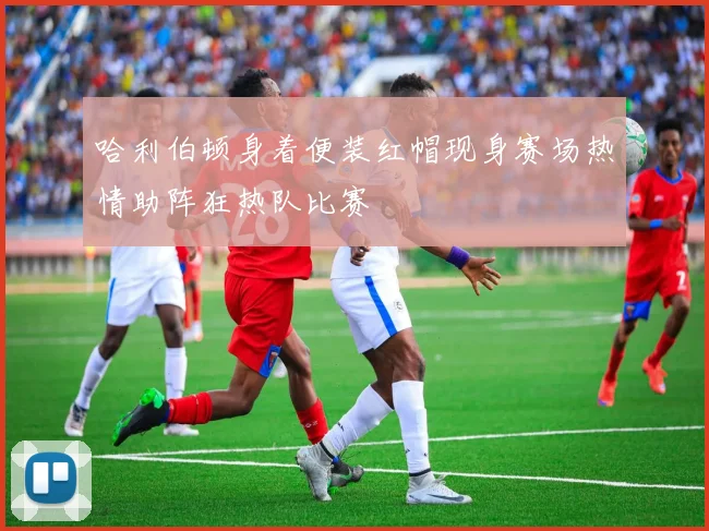 哈利伯顿身着便装红帽现身赛场热情助阵狂热队比赛